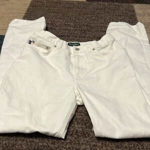 Lauren Ralph Lauren White Size 6 Jeans Straight leg